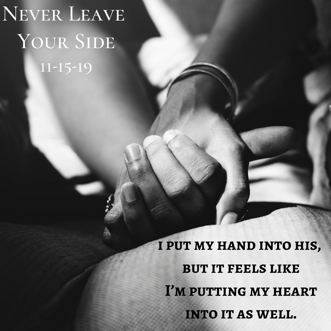 I put my hand in his, but it feels like I’m putting my heart into it as well.